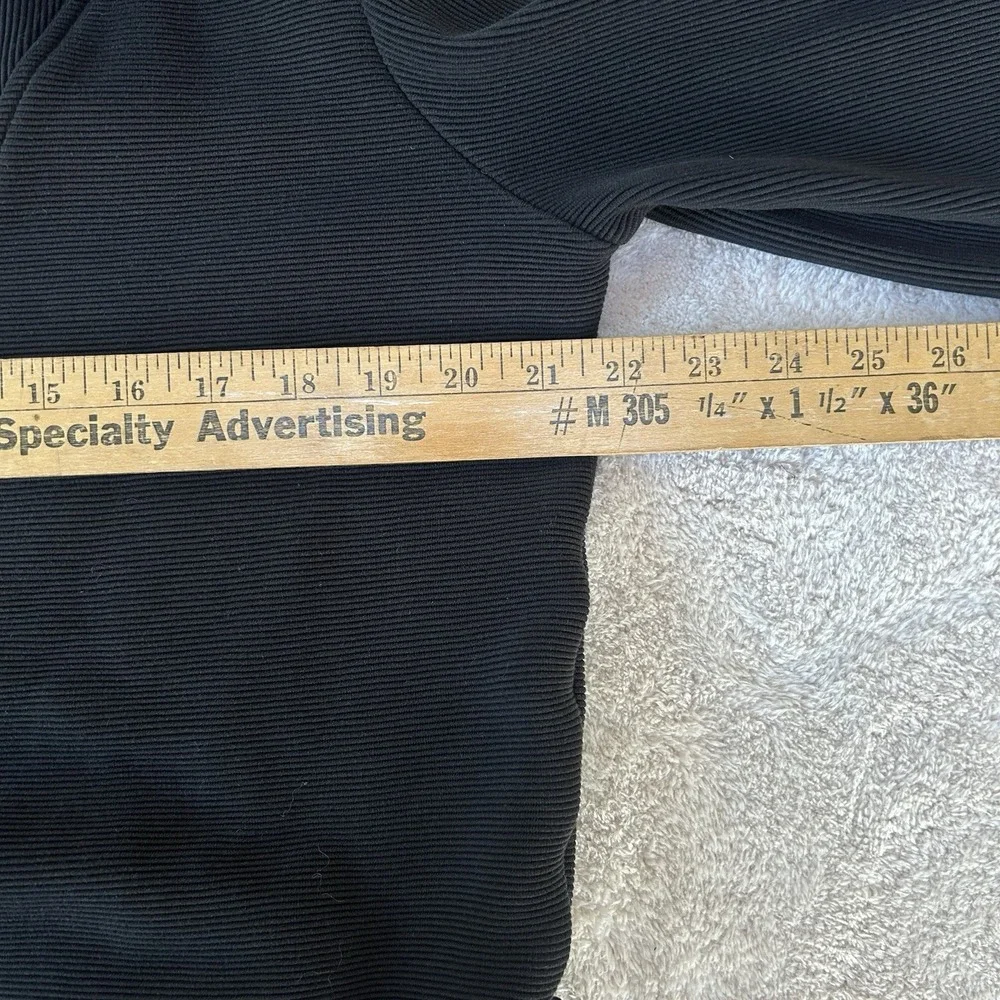 Varley Women's Medium Vine Gold Half Zip Black  Sweatshirt Pullover Oversized - Picture 4 of 8